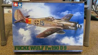 Tamiya: Unbuilt 1/48 Focke - Wulf Fw190d - 9 Parts In