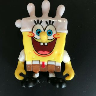 Fisher Price Spongebob Imaginext Spongebob Figure White Hat Glove Bendable