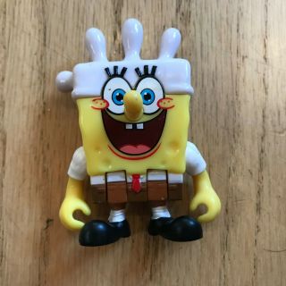 Fisher Price Spongebob Imaginext Spongebob Figure White Hat Glove Bendable 2
