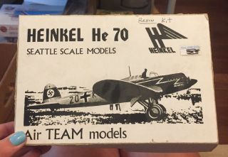 Air Team Models 1:72 Scale Heinkel He 70 Resin Kit