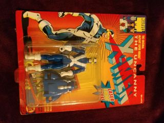 1991 Marvel The Uncanny X - Men Cyclops Laser Light Eyes Action Figure Toy Biz