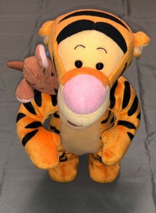 Tigger And Roo Winnie The Pooh Disney Bounce Sing Plush Mattel 1999 12 "
