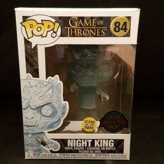 Funko Pop Game Of Thrones Crystal Night King With Dagger Glow Exclusive