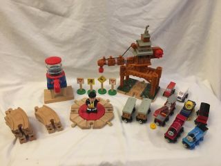Thomas The Train And Friends Wooden Trains,  Tracks,  Buildings J