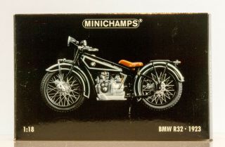 Pauls Model Art Minichamps Metal 1:18 Scale 1923 Bmw R32 Diecast Motorcycle: