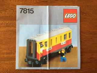 Lego Set 7815 Sleeping Wagon Car Train