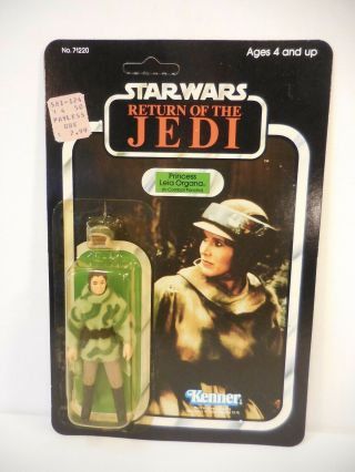 1983 Star Wars Rotj Princess Leia Organa 77 - Back Moc Unpunched