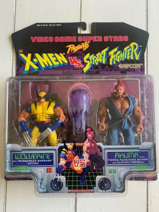 1997 Capcom Video Game Stars X - Men Vs Street Fighter Wolverine Vs Akuma