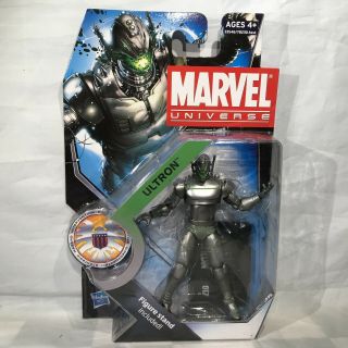 Ultron Marvel Universe On Card 3.  75” Avengers Masters Of Evil