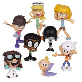 The Loud House 8 Pack Action Figure Lily Luna Leni Lori Clyde Lincoln Lucy Lisa 2