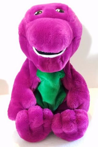 Vintage Barney Talking Singing Plush 1997 Purple Dinosaur Actimates Microsoft