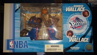Mcfarlane Rasheed Wallace/ben Wallace Detroit Pistons 2004 Nba Champions 2 Pack