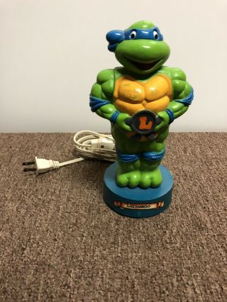 Teenage Mutant Ninja Turtles Vintage Leonardo Lamp 1990 Tmnt Vtg