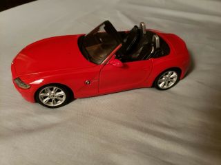 Maisto Bmw Z4 Die Cast 1:18 Scale Model Car Red
