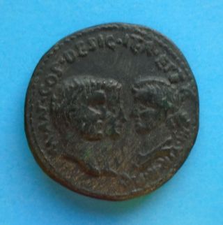 Roman Imperial Ae Sestertius Marc Anthony Sesterce Ancient Rome Very Rare