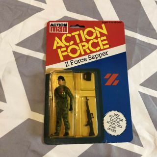 Vintage Action Force Action Man Z Force Sapper Action Figure Palitoy Gi Joe