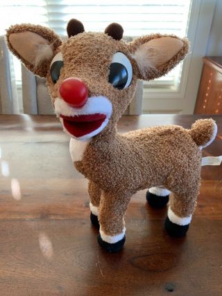 Rudolph The Red Nose Reindeer 15” Animated Singing Plush Coyne’s & Co.  2004 Work