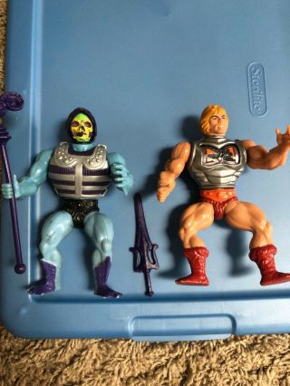 Vintage 1980s Motu Battle Armor He - Man And Skeletor