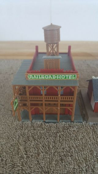 Vintage Pola 3 N Scale Buildings Made in West Germany (Train Station - Hotel - More) 2
