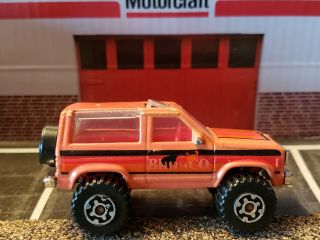 1/64 Scale 1987 Ford Bronco Ii 4x4 Rare Color With Decals