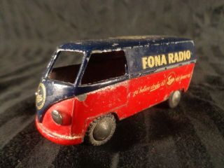 Tekno Vintage 1953 Vw Volkswagen Bus - Fona Radio Extremely Rare Denmark