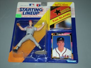 1992 Starting Lineup Tom Glavine Baseball Figure Poster Series