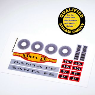 Custom Sticker For Lego 10020 Santa Fe Chief,  Premium Quality