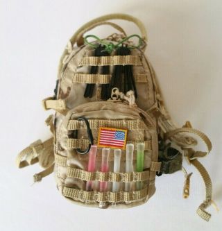 1/6 Scale Toy Us Navy - Seal Team Ten - Desert Camo Backpack W/light Stick Set
