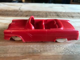 F & F Mold And Die Hard Plastic Coupe Convertible Red Cereal Premium
