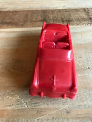 F & F Mold and Die Hard Plastic Coupe Convertible Red Cereal Premium 3