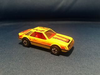Vintage Hot Wheels Turbo Mustang 1979 Yellow