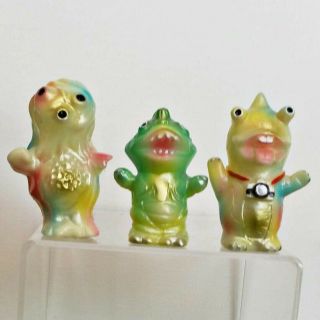 Elegab Gid 3 Mini Finger Puppet Figure Set Sofubi Kaiju