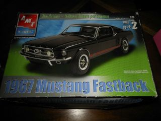 Amt Ertl 1967 Mustang Fastback 1/25 Scale Model Kit 31550