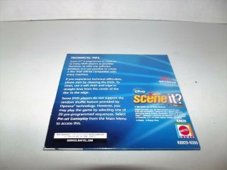 Disney Scene It? 2nd Edition DVD Game Replacement DVD Disc Game Part 2007 2