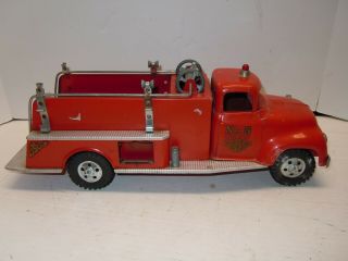 Vintage Tonka Toys Ford Cab T.  F.  D.  Suburban Pumper Fire Truck 5 1950 