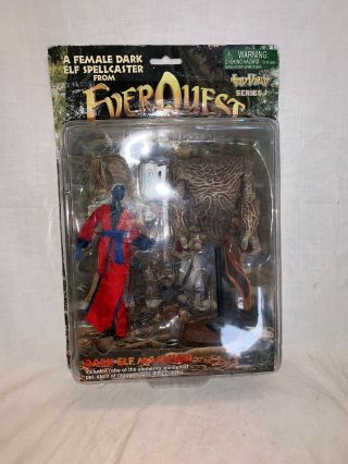 Everquest Dark Elf Magician Sony Eq Figure Toyvault Series 1 W/ Box