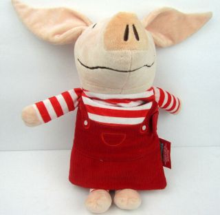 Zoobies Olivia Pig Plush 15 " Doll W/ Built In Soft Story Book