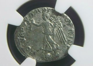 Silver Denarius Of Roman Emperor Trajan,  Victory Reverse Ngc Certified 1019