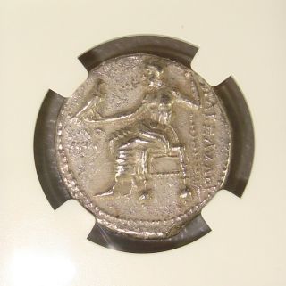 336 - 323 BC Alexander III,  the Great Ancient Greek Silver Tetradrachm NGC VF 2