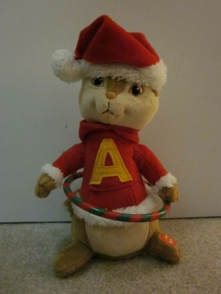 Alvin & The Chipmunks Hula Hoop Animated Plush 10 " Sings Christmas Don 