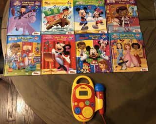 Disney Junior Sing With Me Music Player Microphone Includes All 8 Books
