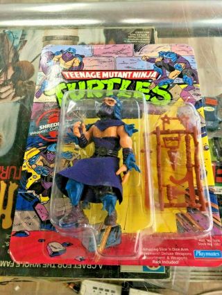 Vintage Teenage Mutant Ninja Turtles Shredder Figure 1990 Unpunched