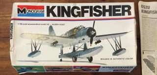 Vintage Monogram Kingfisher Toy Model Airplane Kit 1/48 Usaf Open Box