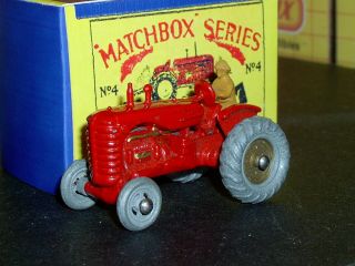Matchbox Moko Lesney Massey Harris Tractor Fenders 4 A1 Sc2 Vnm Crafted Box