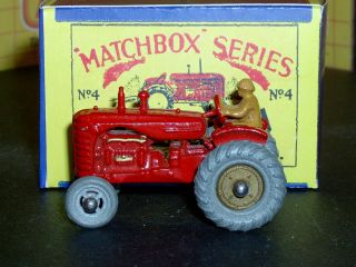Matchbox Moko Lesney Massey Harris Tractor fenders 4 a1 SC2 VNM crafted box 3