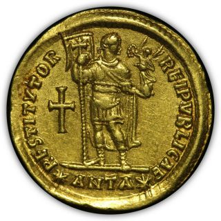 Eastern Roman Empire Valens (364 - 378 AD) AV Solidus.  4.  45 Grams Gold. 2