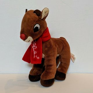 Dan Dee Collectors Series Rudolph The Red Nosed Reindeer Red Scarf Plush Stuffed