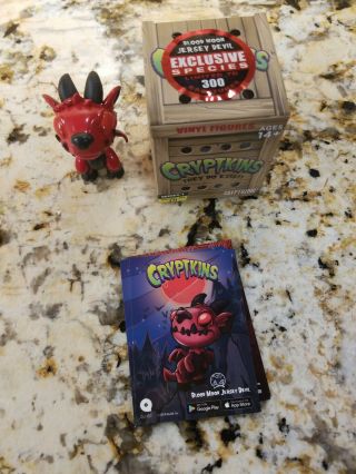 Cryptkins Jersey Devil Exclusive Mystery Monster Vinyl Mini Figure Blood Moon