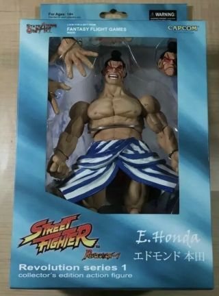 Capcom’s Street Fighter Revolution Series - 1 E.  Honda Action Figure By Sota Toys