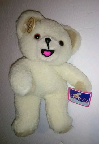 1986 Snuggle Bear Vintage Russ Berrie Teddy Plush Stuffed Animal Toy 10 "